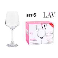 SET 6 COPAS VINO 295cc LAL 4u/c