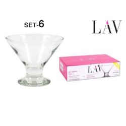 SET6 COPAS HELADO 190cc CREMA 6u/c