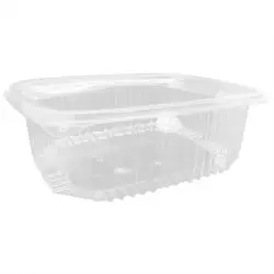 Tarrinas Ovaladas rPET 2000ml 225 x 185 x 85mm (200 uds)